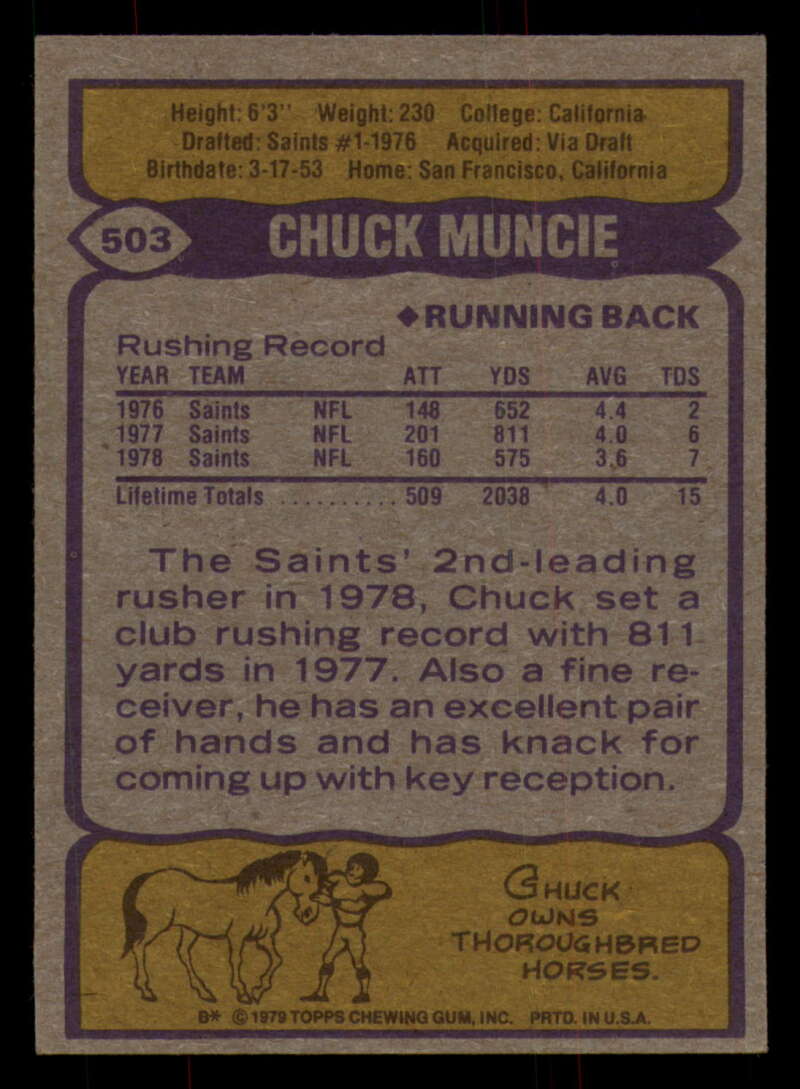 1979 Topps Football - #501 to #528 - Complete your set - Pick your card - Picture 27 of 201