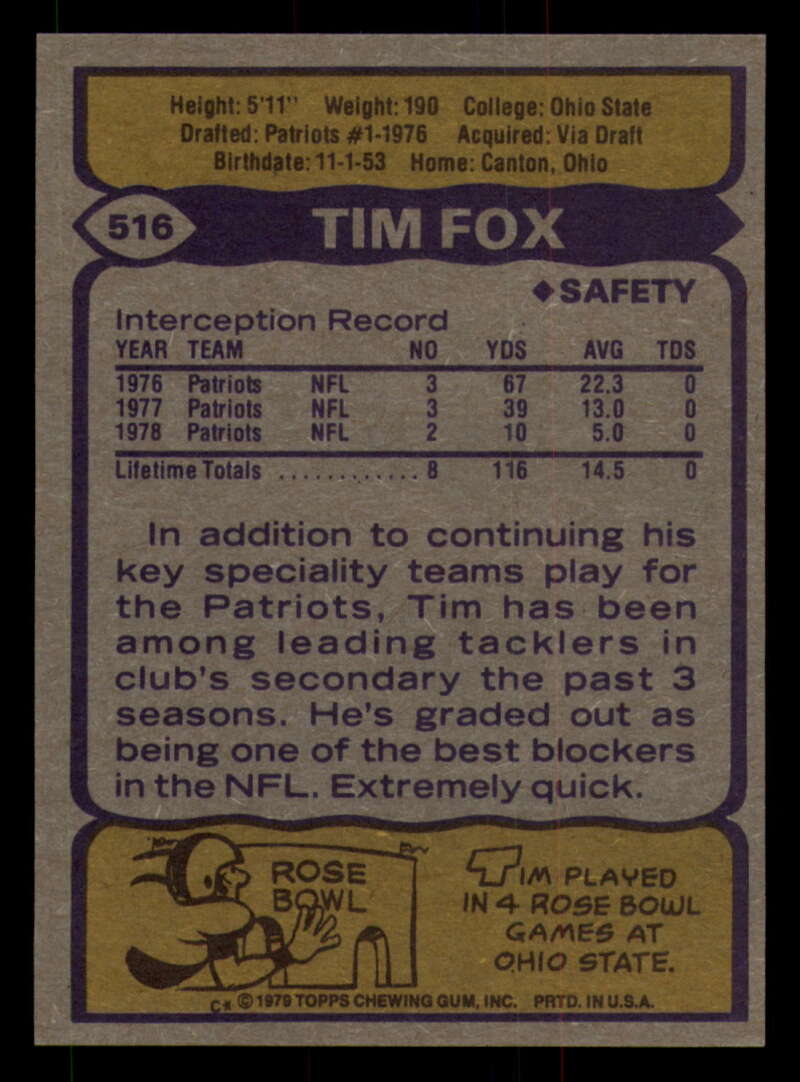 1979 Topps Football - #501 to #528 - Complete your set - Pick your card - Picture 123 of 201