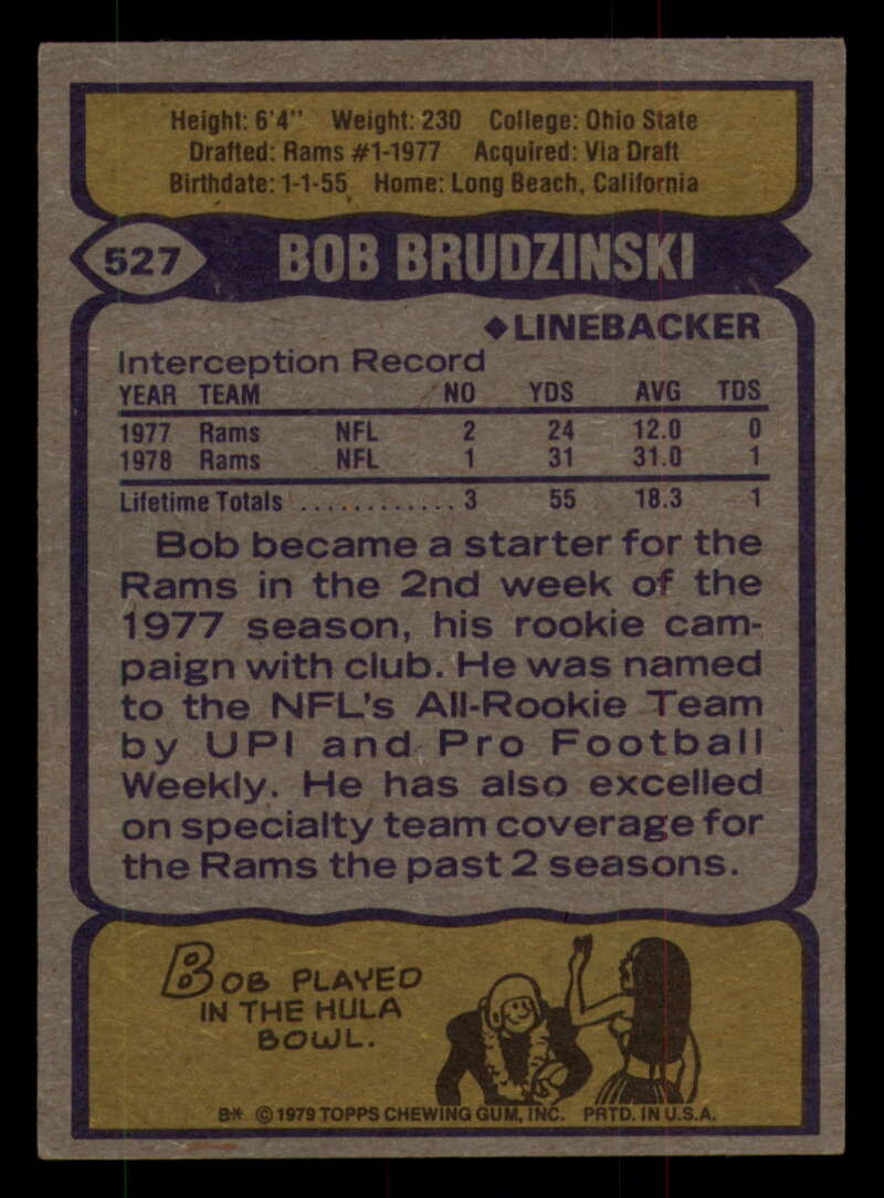 1979 Topps Football - #501 to #528 - Complete your set - Pick your card - Picture 197 of 201