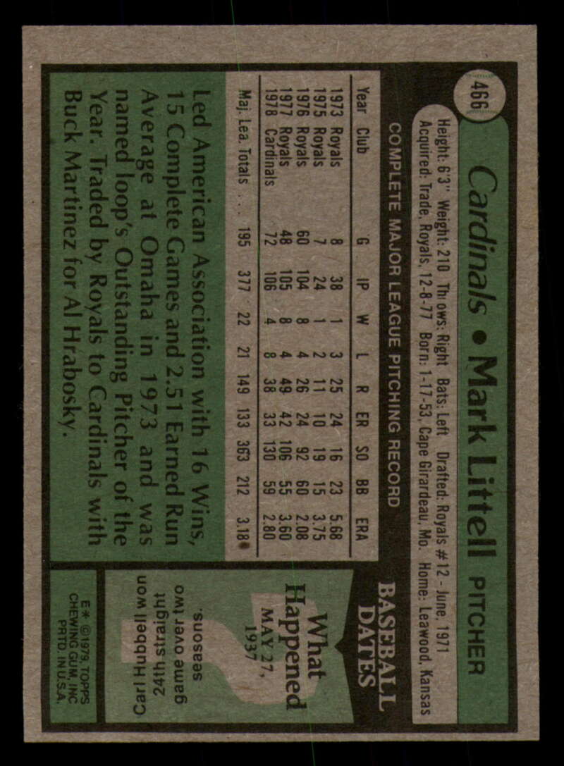 1979 Topps Baseball #451  to  #500 - Complete your set - Pick your card - Picture 167 of 489