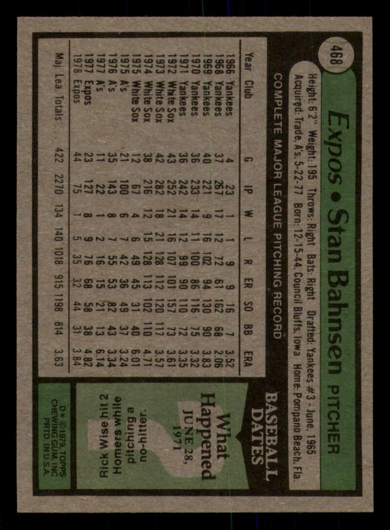 1979 Topps Baseball #451  to  #500 - Complete your set - Pick your card - Picture 181 of 489