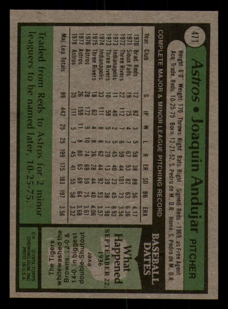 1979 Topps Baseball #451  to  #500 - Complete your set - Pick your card - Picture 217 of 489