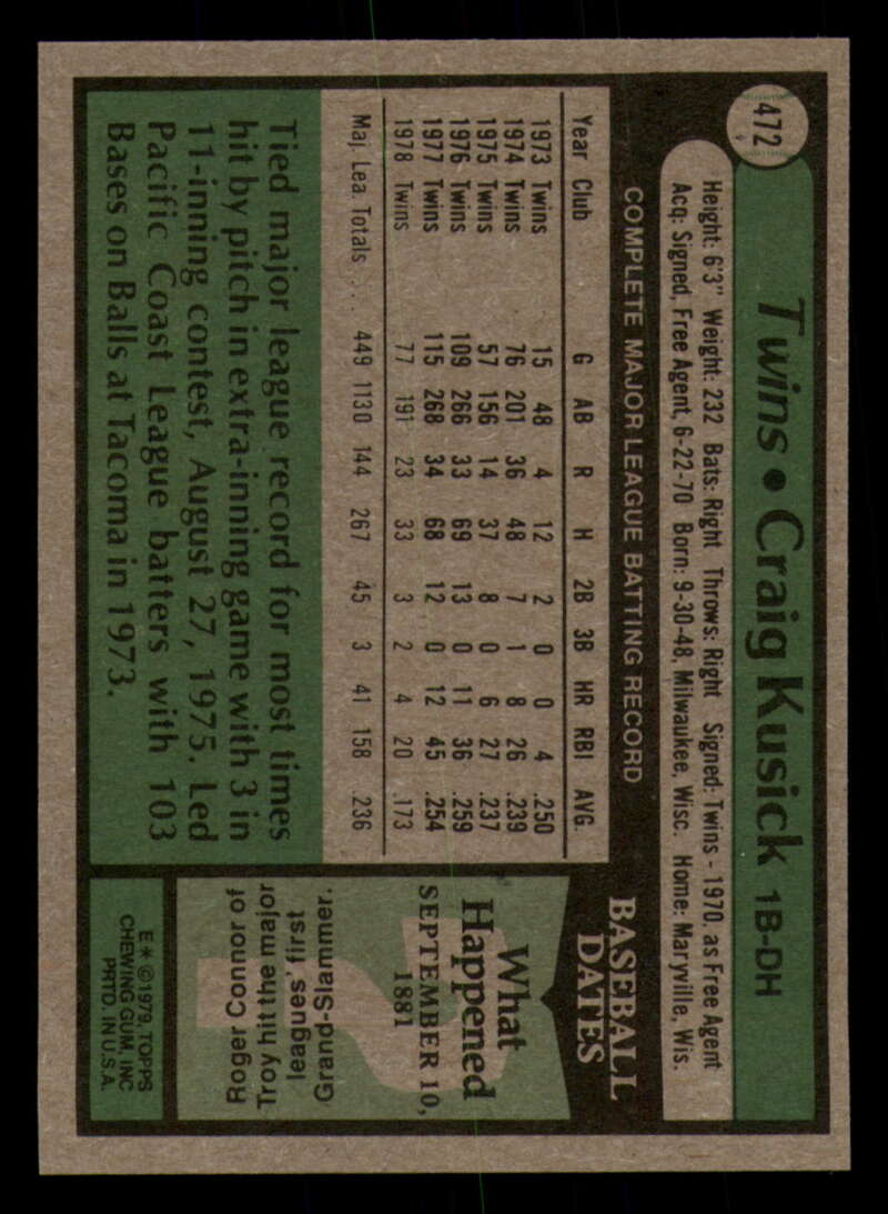 1979 Topps Baseball #451  to  #500 - Complete your set - Pick your card - Picture 225 of 489