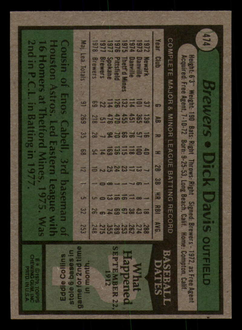 1979 Topps Baseball #451  to  #500 - Complete your set - Pick your card - Picture 241 of 489