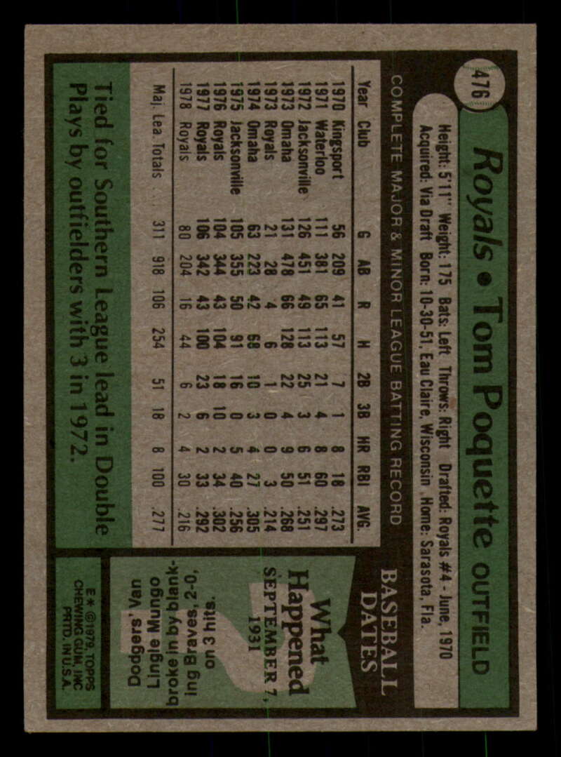 1979 Topps Baseball #451  to  #500 - Complete your set - Pick your card - Picture 263 of 489