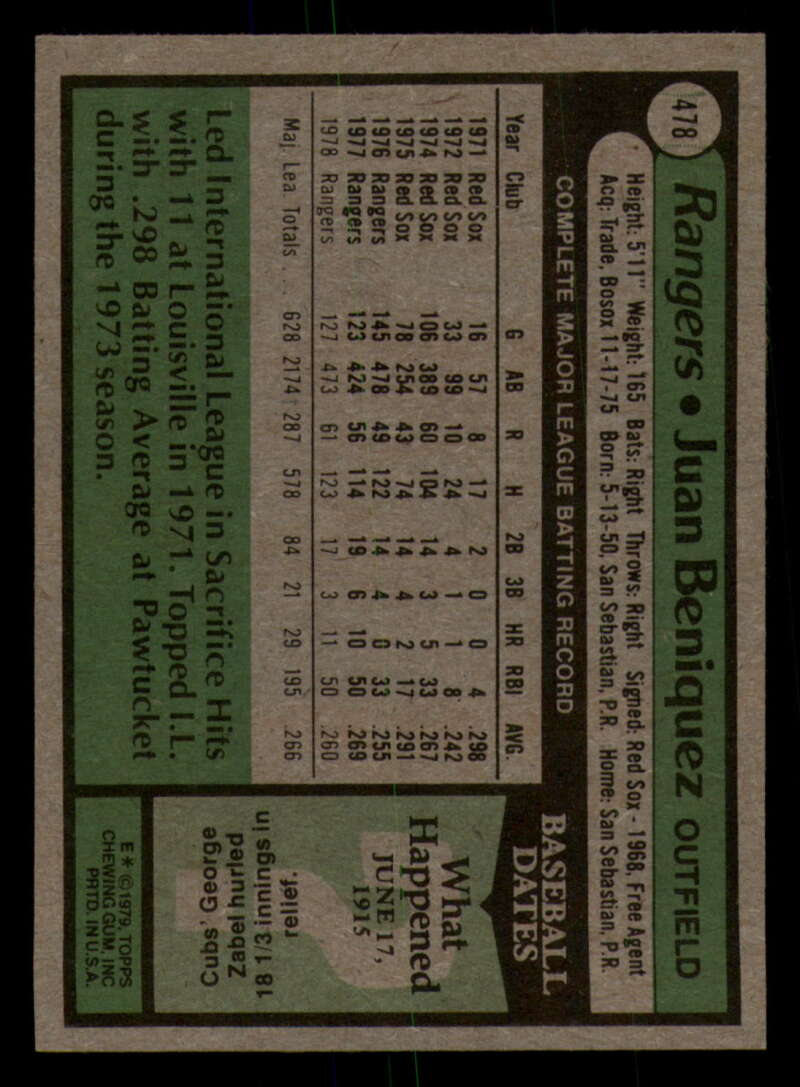 1979 Topps Baseball #451  to  #500 - Complete your set - Pick your card - Picture 281 of 489