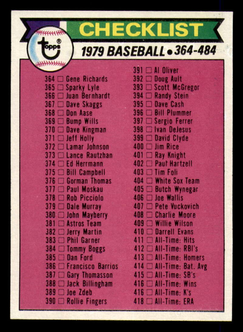 1979 Topps Baseball #451  to  #500 - Complete your set - Pick your card - Picture 326 of 489
