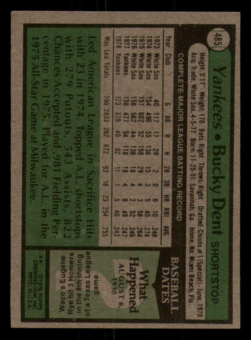 1979 Topps Baseball #451  to  #500 - Complete your set - Pick your card - Picture 345 of 489