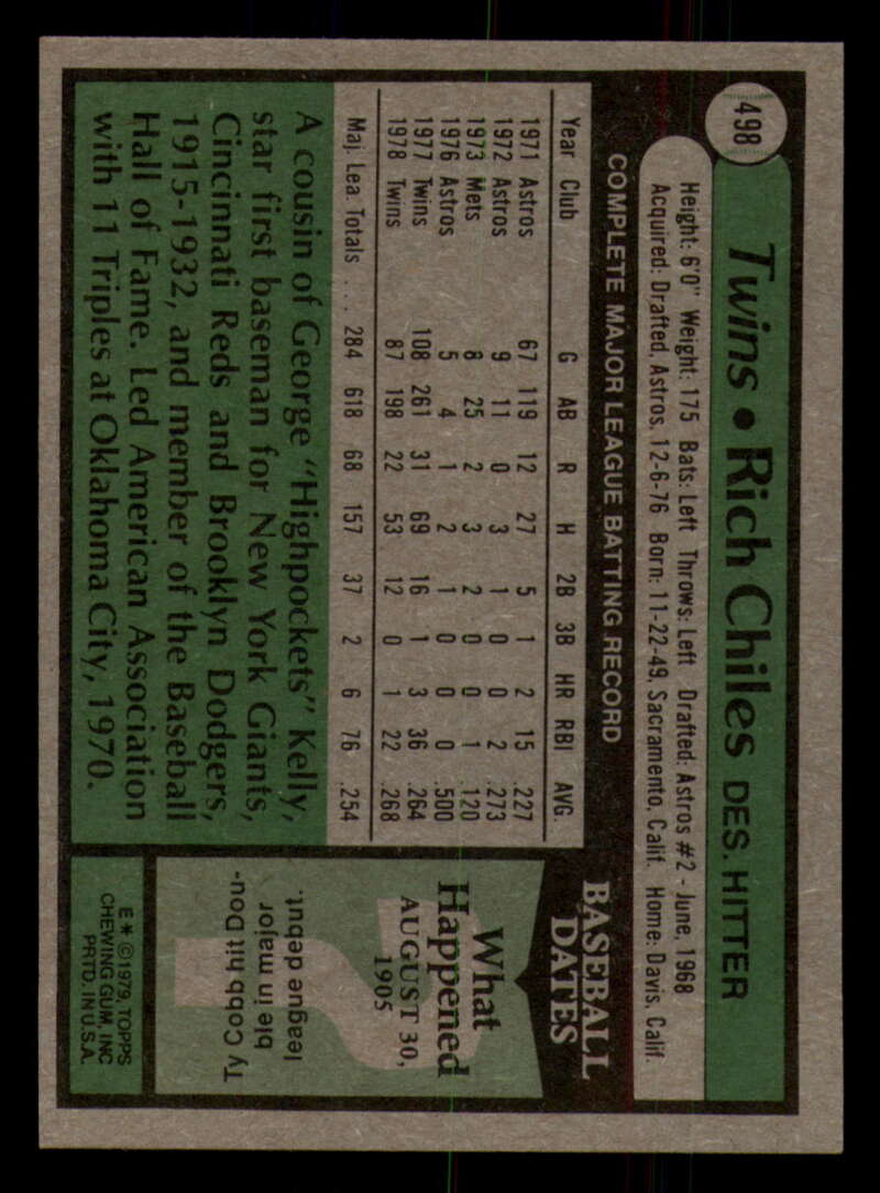 1979 Topps Baseball #451  to  #500 - Complete your set - Pick your card - Picture 475 of 489