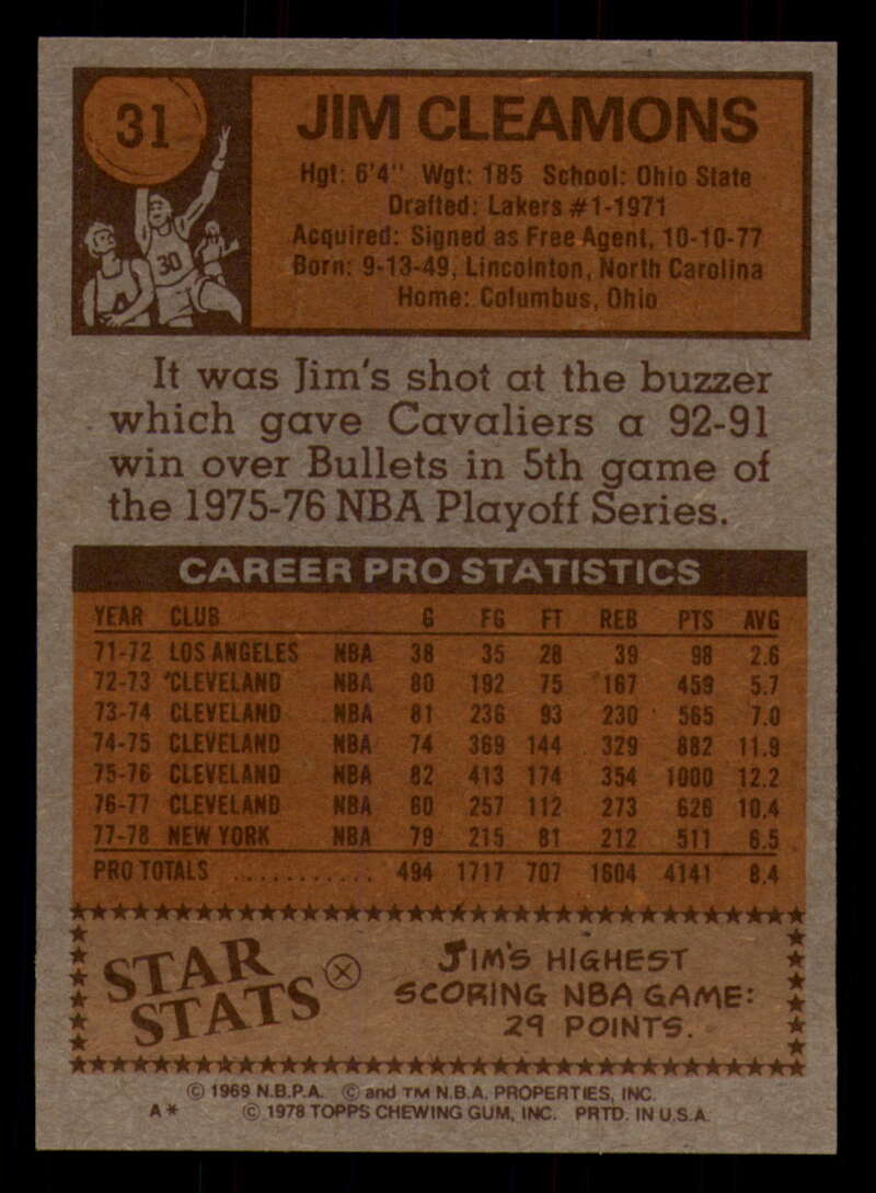 1978-79 Topps Basketball #1 - #50 - Complete your set - Pick your card - Picture 217 of 361