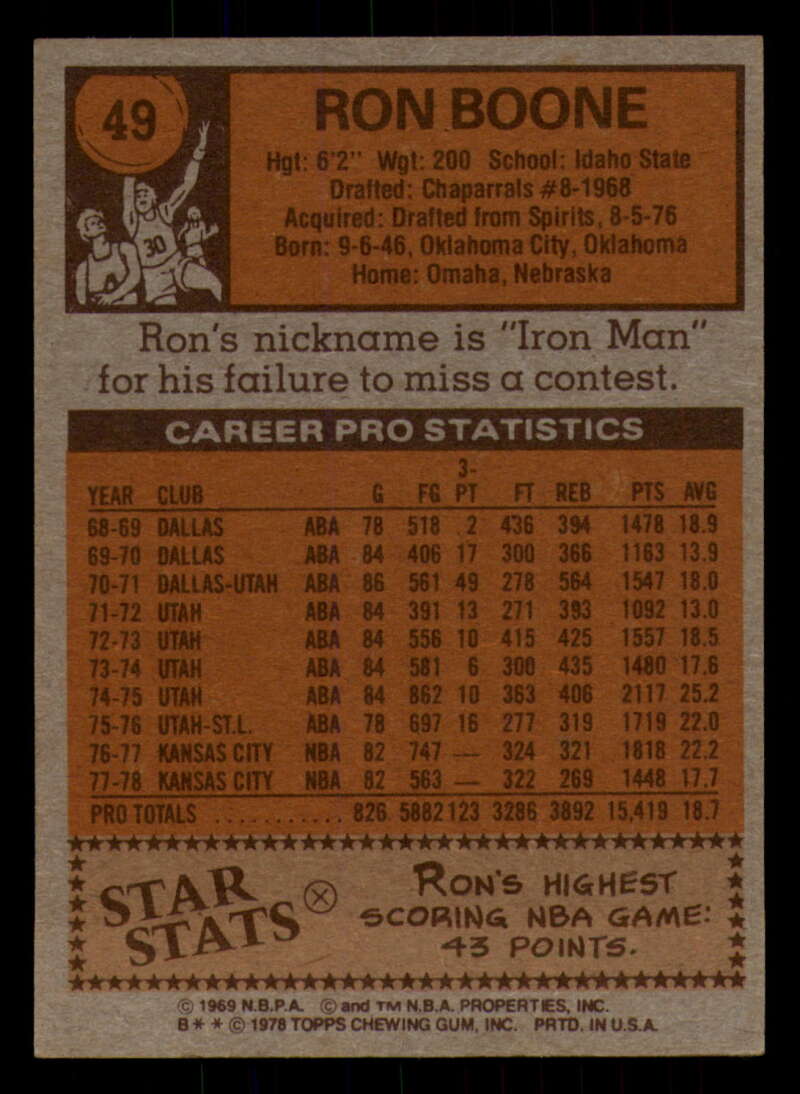 1978-79 Topps Basketball #1 - #50 - Complete your set - Pick your card - Picture 357 of 361