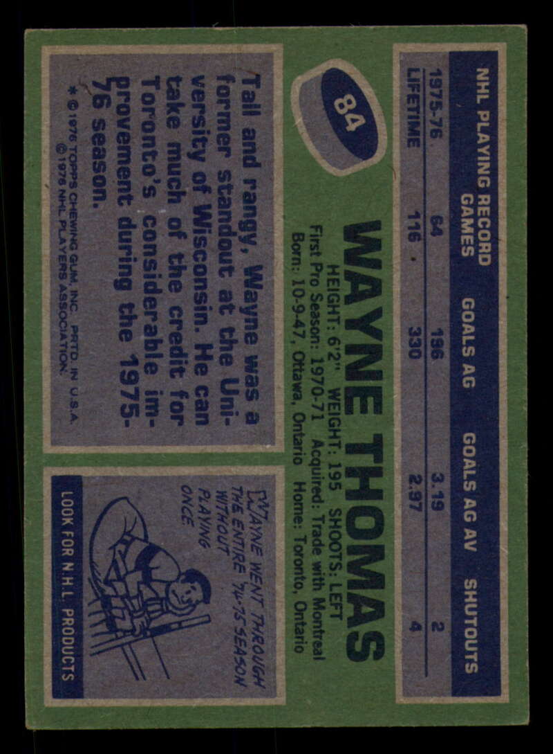 1976-77 Topps Hockey  #6 - #85 - Complete your set - Pick your Card - Picture 413 of 423