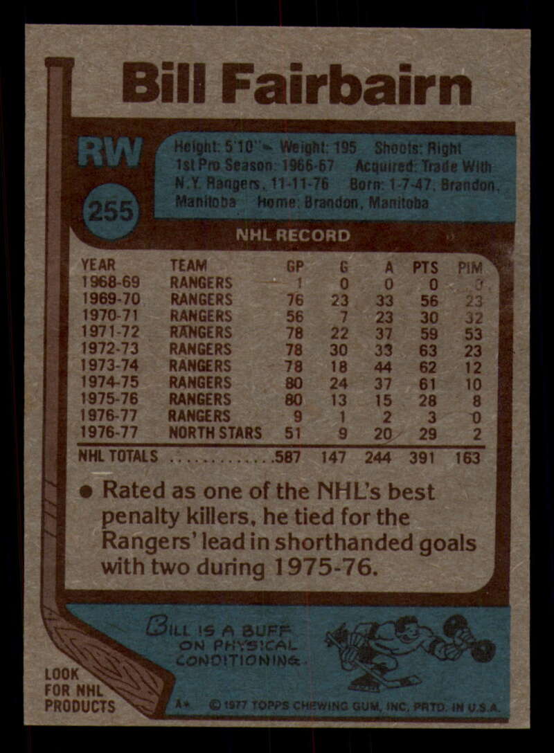 1977-78 Topps Hockey - #221 to #264 - Complete your set - Pick your card - Picture 223 of 291