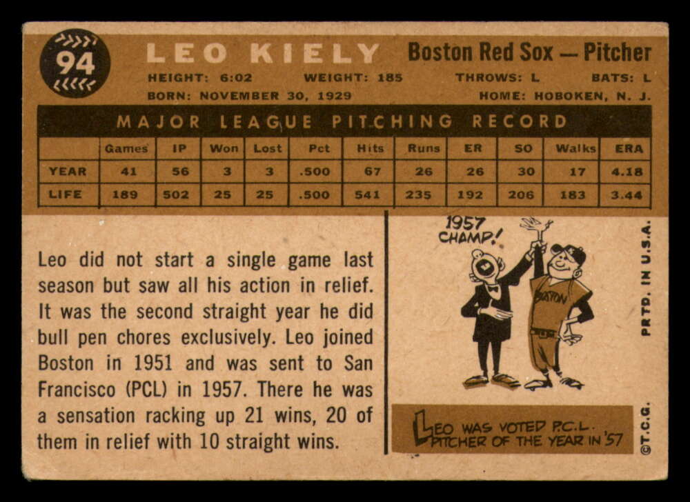 1960 Topps Baseball #91 to #180 - Complete your set - Pick your card - Picture 27 of 455