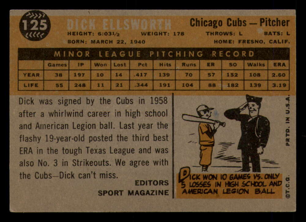 1960 Topps Baseball #91 to #180 - Complete your set - Pick your card - Picture 167 of 455