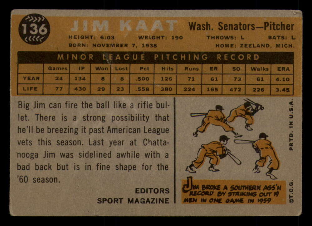 1960 Topps Baseball #91 to #180 - Complete your set - Pick your card - Picture 201 of 455