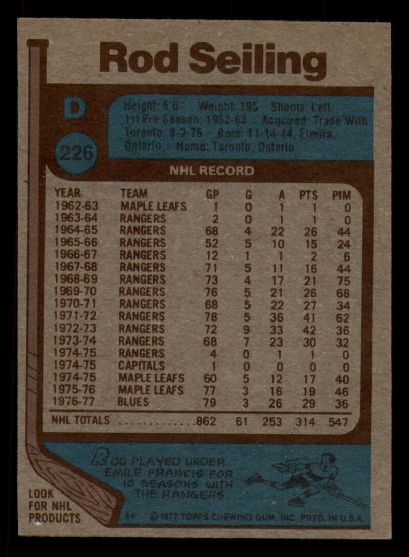 1977-78 Topps Hockey - #221 to #264 - Complete your set - Pick your card - Picture 37 of 291