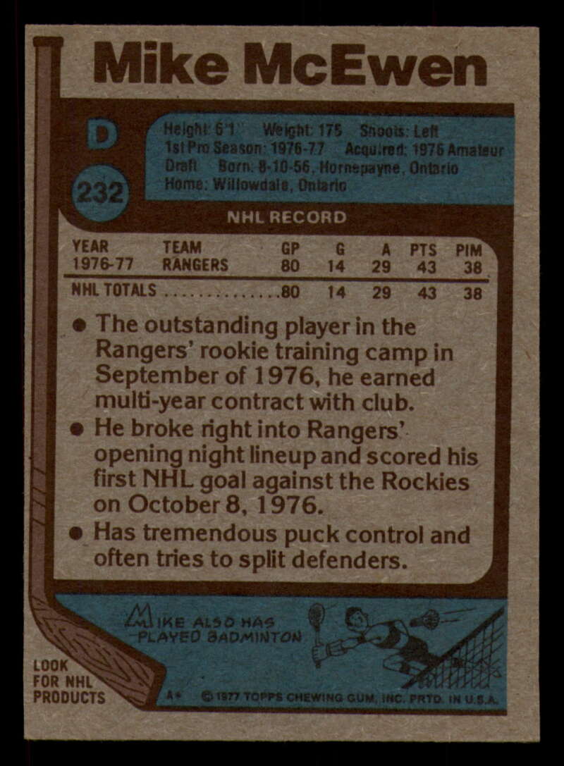 1977-78 Topps Hockey - #221 to #264 - Complete your set - Pick your card - Picture 63 of 291