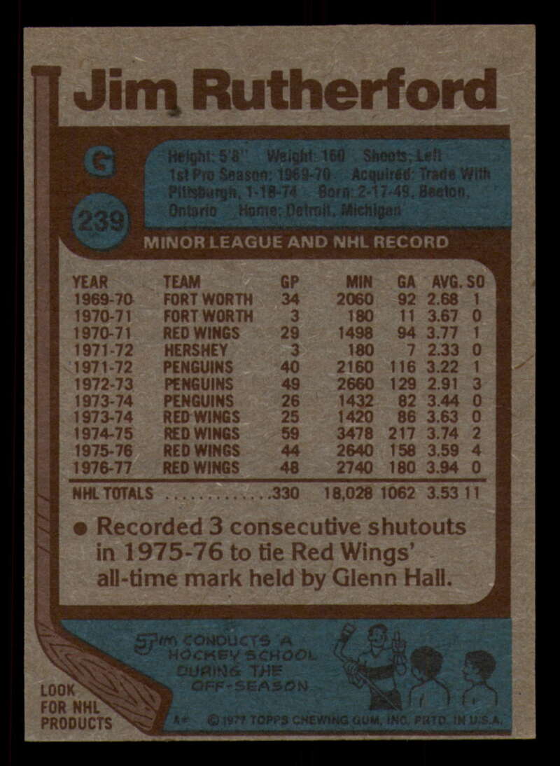 1977-78 Topps Hockey - #221 to #264 - Complete your set - Pick your card - Picture 111 of 291