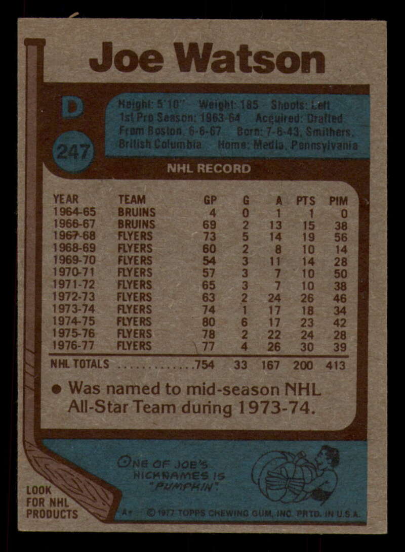 1977-78 Topps Hockey - #221 to #264 - Complete your set - Pick your card - Picture 165 of 291