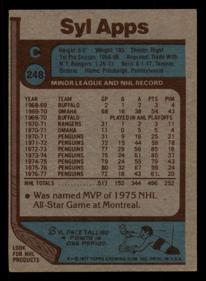 1977-78 Topps Hockey - #221 to #264 - Complete your set - Pick your card - Picture 173 of 291