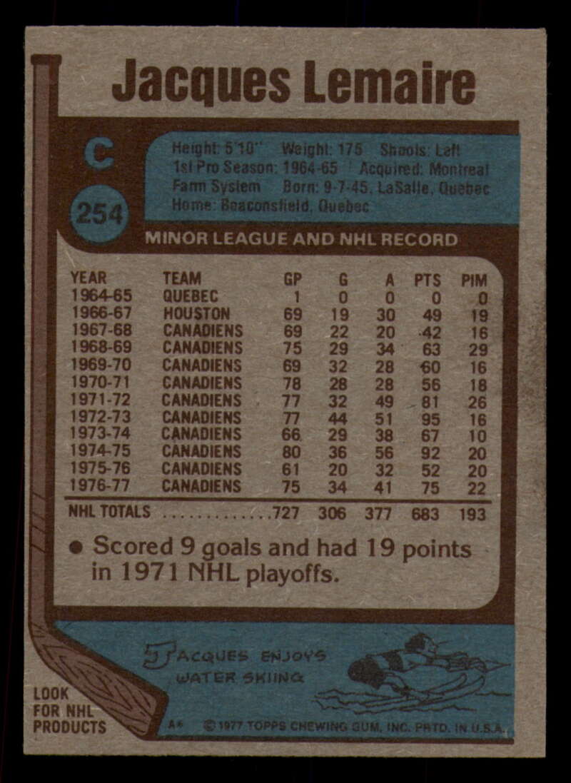 1977-78 Topps Hockey - #221 to #264 - Complete your set - Pick your card - Picture 211 of 291