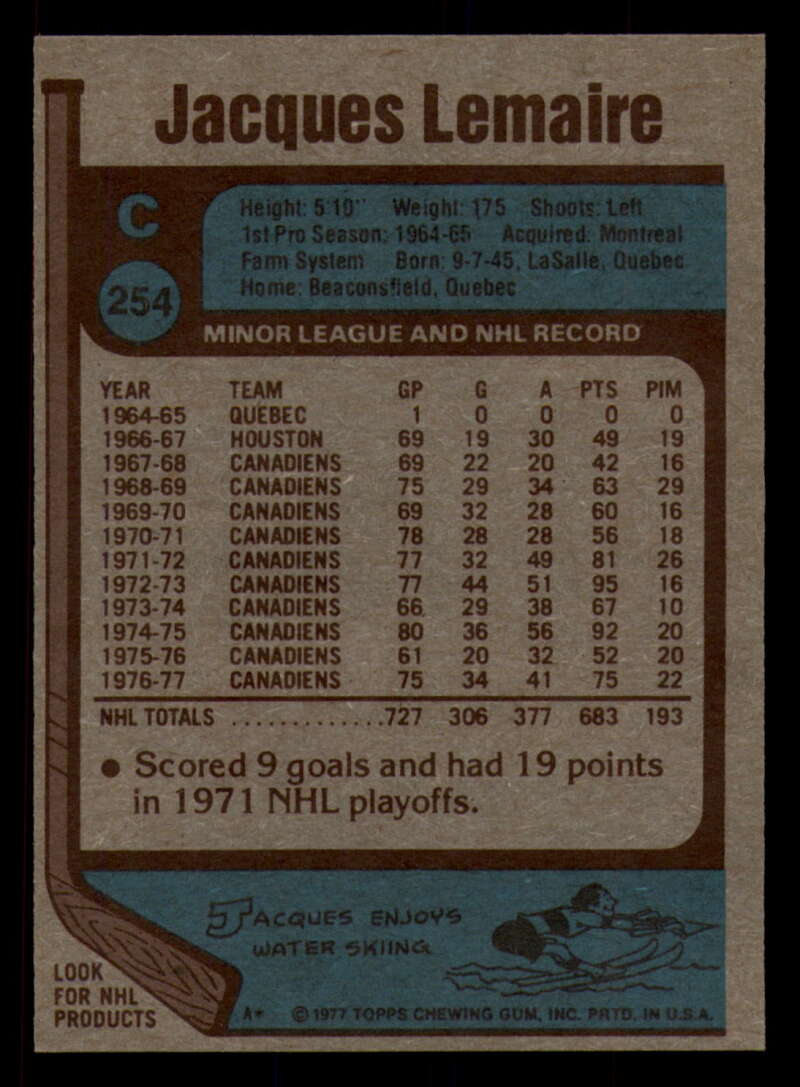 1977-78 Topps Hockey - #221 to #264 - Complete your set - Pick your card - Picture 213 of 291