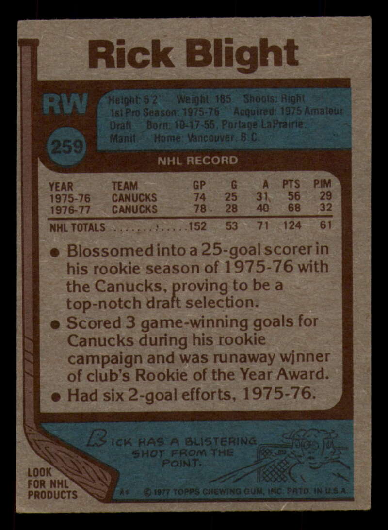 1977-78 Topps Hockey - #221 to #264 - Complete your set - Pick your card - Picture 257 of 291