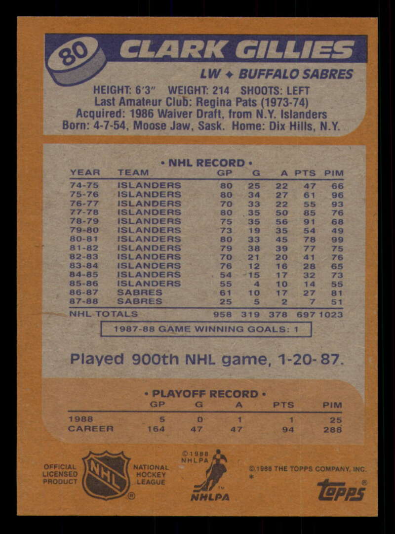 1988-89 Topps Hockey - #2 - #100 - Complete your set - Pick your card - Picture 349 of 433