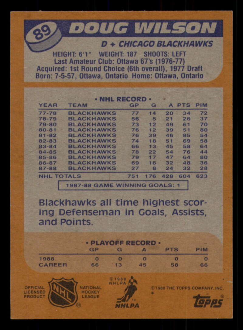 1988-89 Topps Hockey - #2 - #100 - Complete your set - Pick your card - Picture 393 of 433