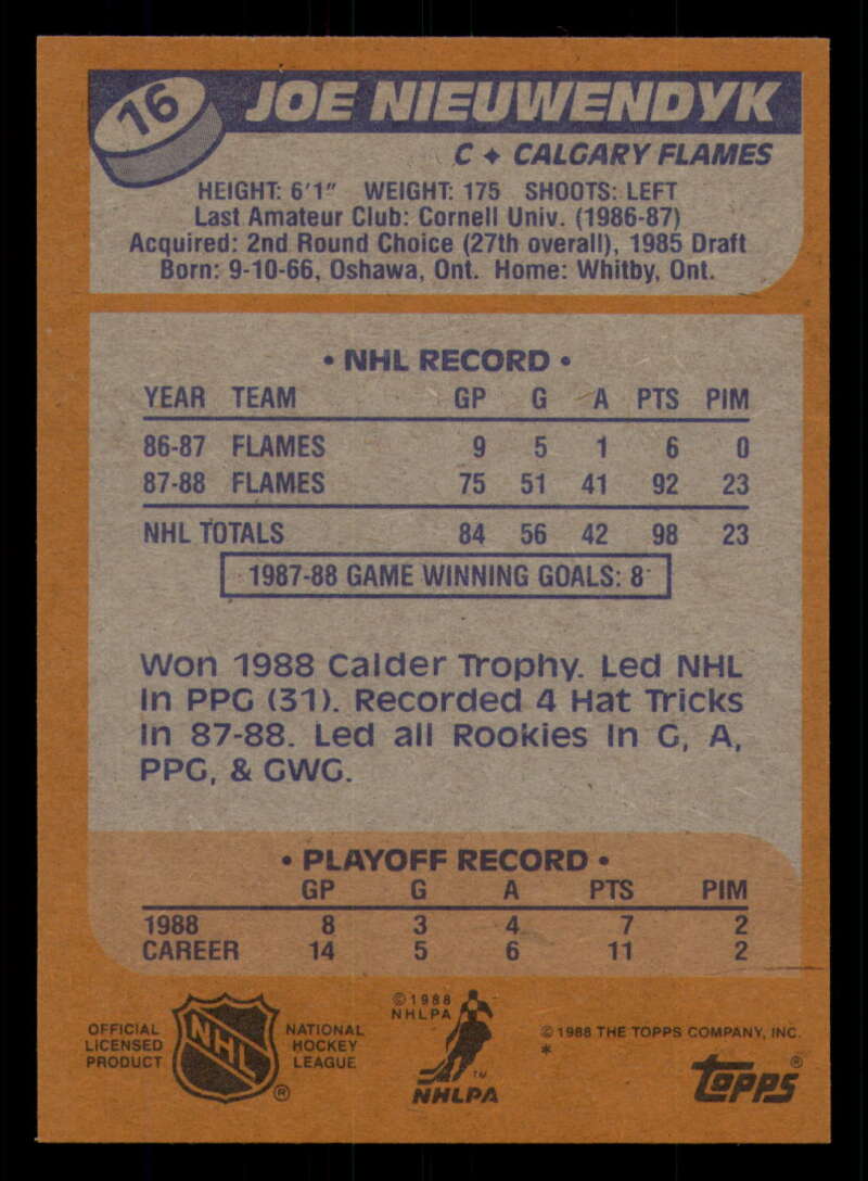 1988-89 Topps Hockey - #2 - #100 - Complete your set - Pick your card - Picture 75 of 433