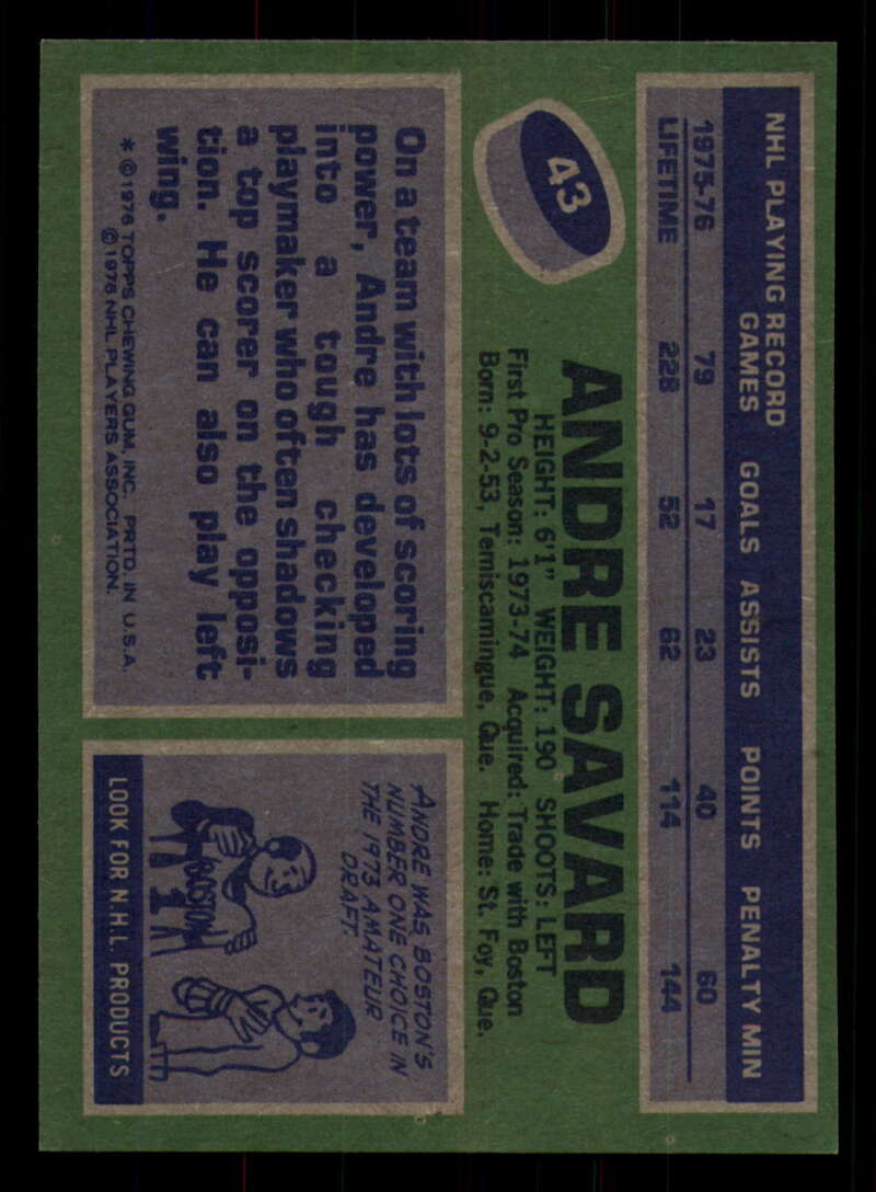 1976-77 Topps Hockey  #6 - #85 - Complete your set - Pick your Card - Picture 187 of 423