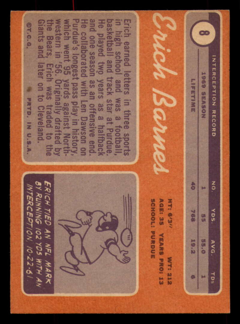 1970 Topps Football #1 to #89 - Complete your set - Pick your card - Picture 49 of 475