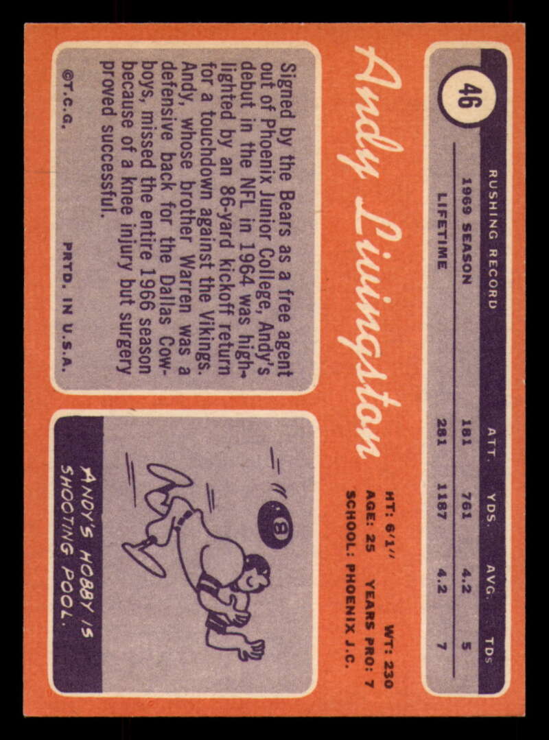 1970 Topps Football #1 to #89 - Complete your set - Pick your card - Picture 267 of 475