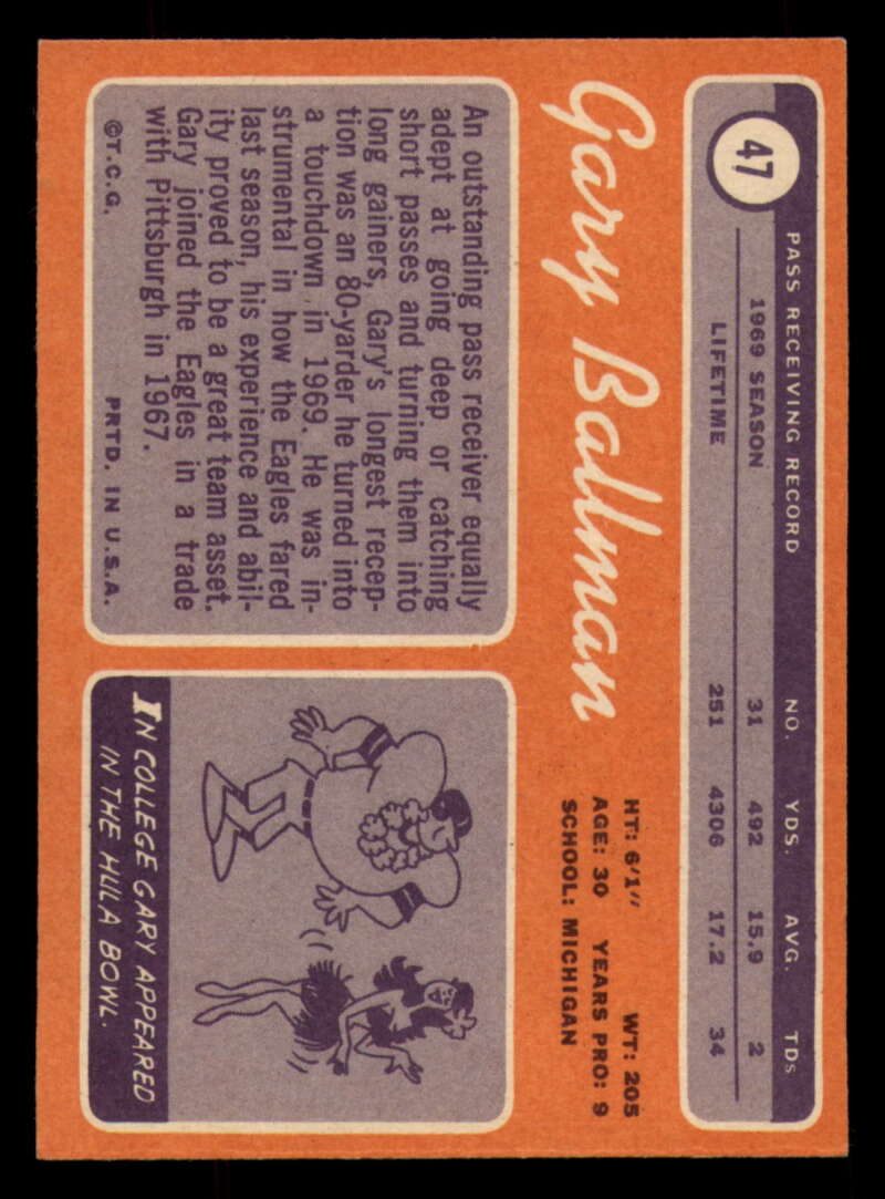 1970 Topps Football #1 to #89 - Complete your set - Pick your card - Picture 277 of 475