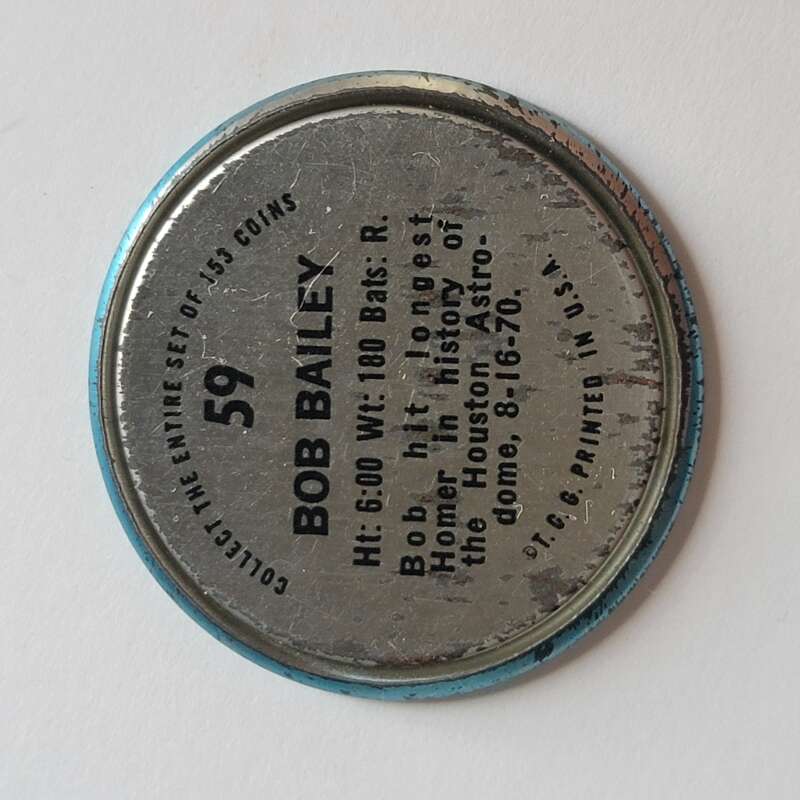 1971 Topps Coins Baseball - Complete your set - Pick your card - Picture 171 of 333