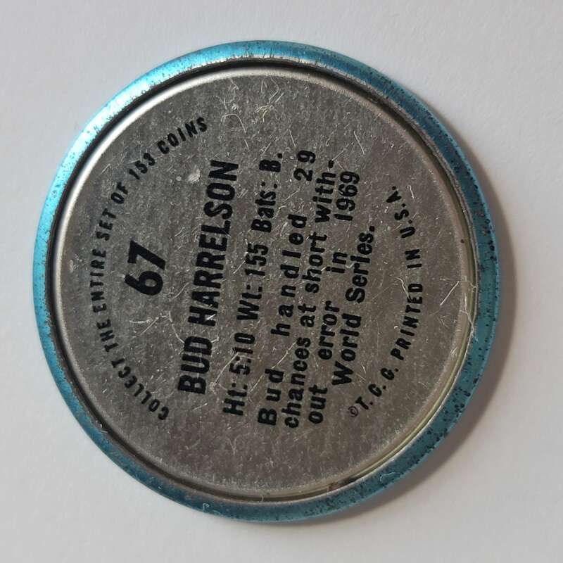 1971 Topps Coins Baseball - Complete your set - Pick your card - Picture 189 of 333