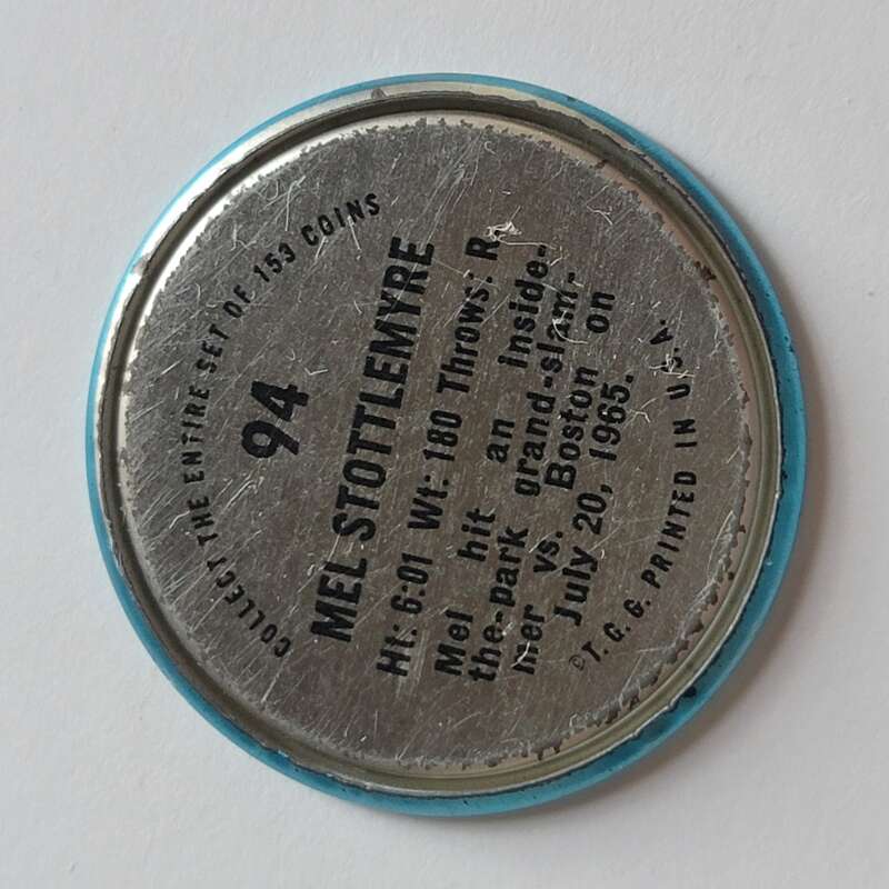 1971 Topps Coins Baseball - Complete your set - Pick your card - Picture 219 of 333