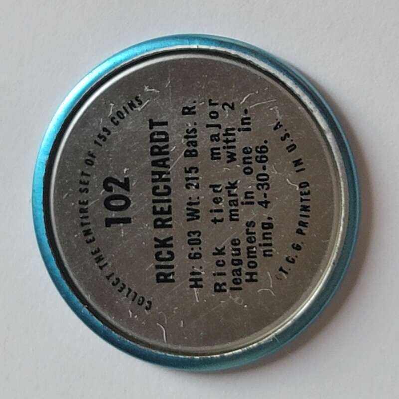 1971 Topps Coins Baseball - Complete your set - Pick your card - Picture 233 of 333