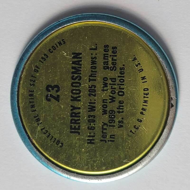 1971 Topps Coins Baseball - Complete your set - Pick your card - Picture 71 of 333