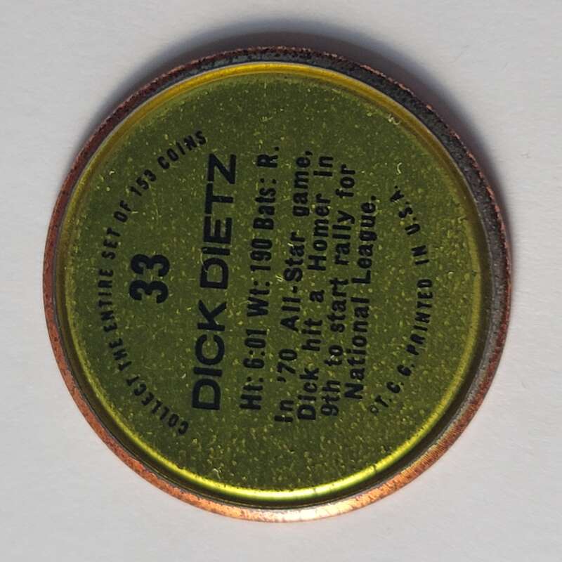 1971 Topps Coins Baseball - Complete your set - Pick your card - Picture 103 of 333