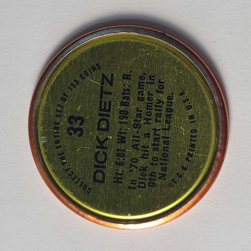 1971 Topps Coins Baseball - Complete your set - Pick your card - Picture 105 of 333