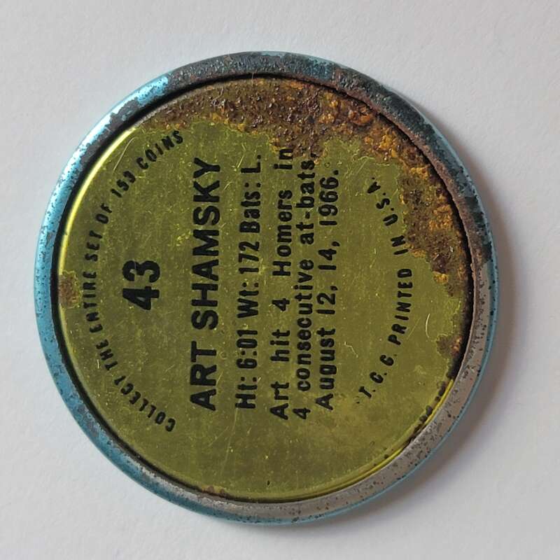 1971 Topps Coins Baseball - Complete your set - Pick your card - Picture 135 of 333