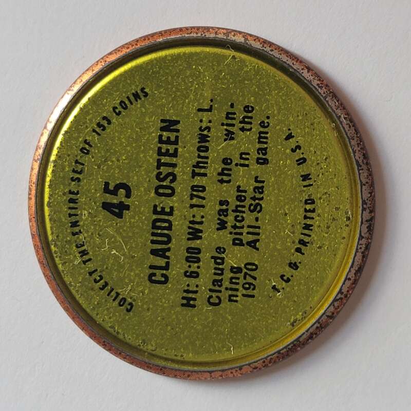 1971 Topps Coins Baseball - Complete your set - Pick your card - Picture 139 of 333