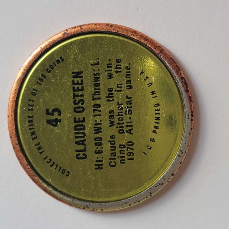 1971 Topps Coins Baseball - Complete your set - Pick your card - Picture 141 of 333