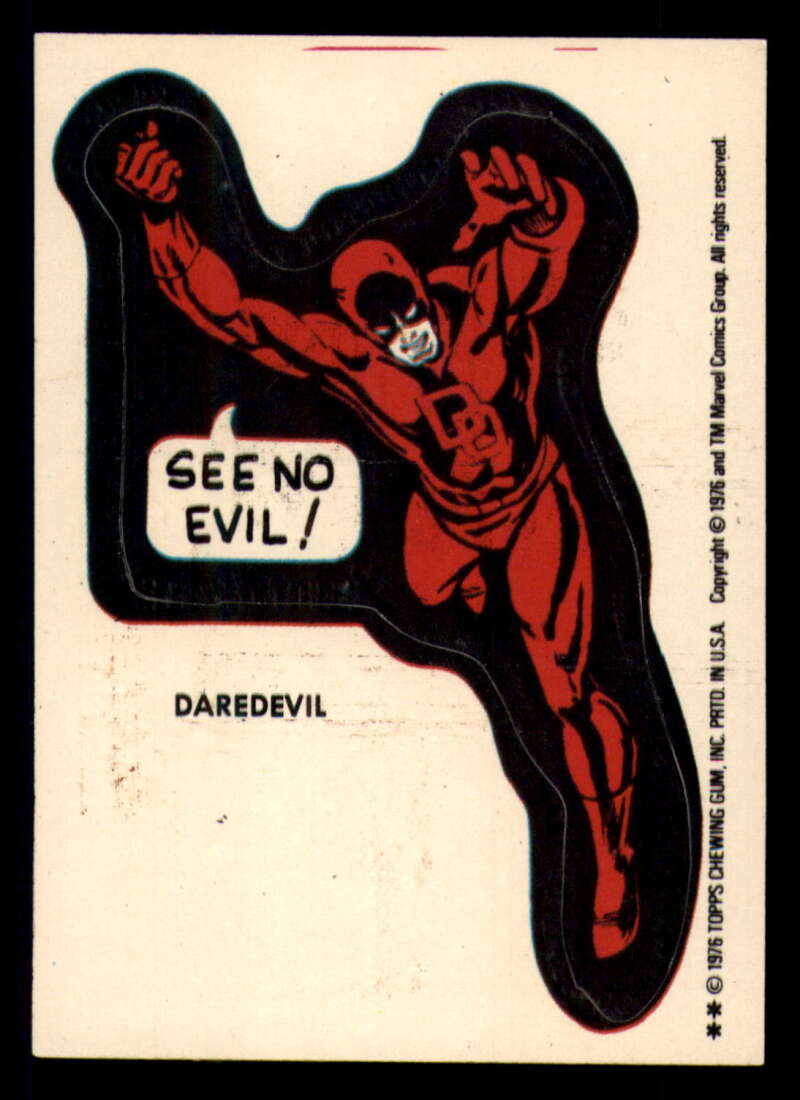 1976 Topps Marvel Super Heroes Stickers - Complete your set - Pick your card - Picture 14 of 117