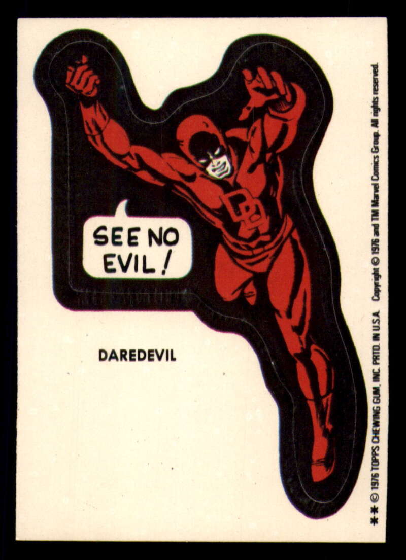 1976 Topps Marvel Super Heroes Stickers - Complete your set - Pick your card - Picture 16 of 117