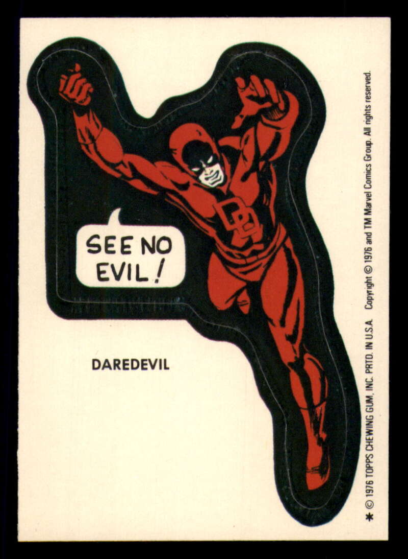 1976 Topps Marvel Super Heroes Stickers - Complete your set - Pick your card - Picture 18 of 117