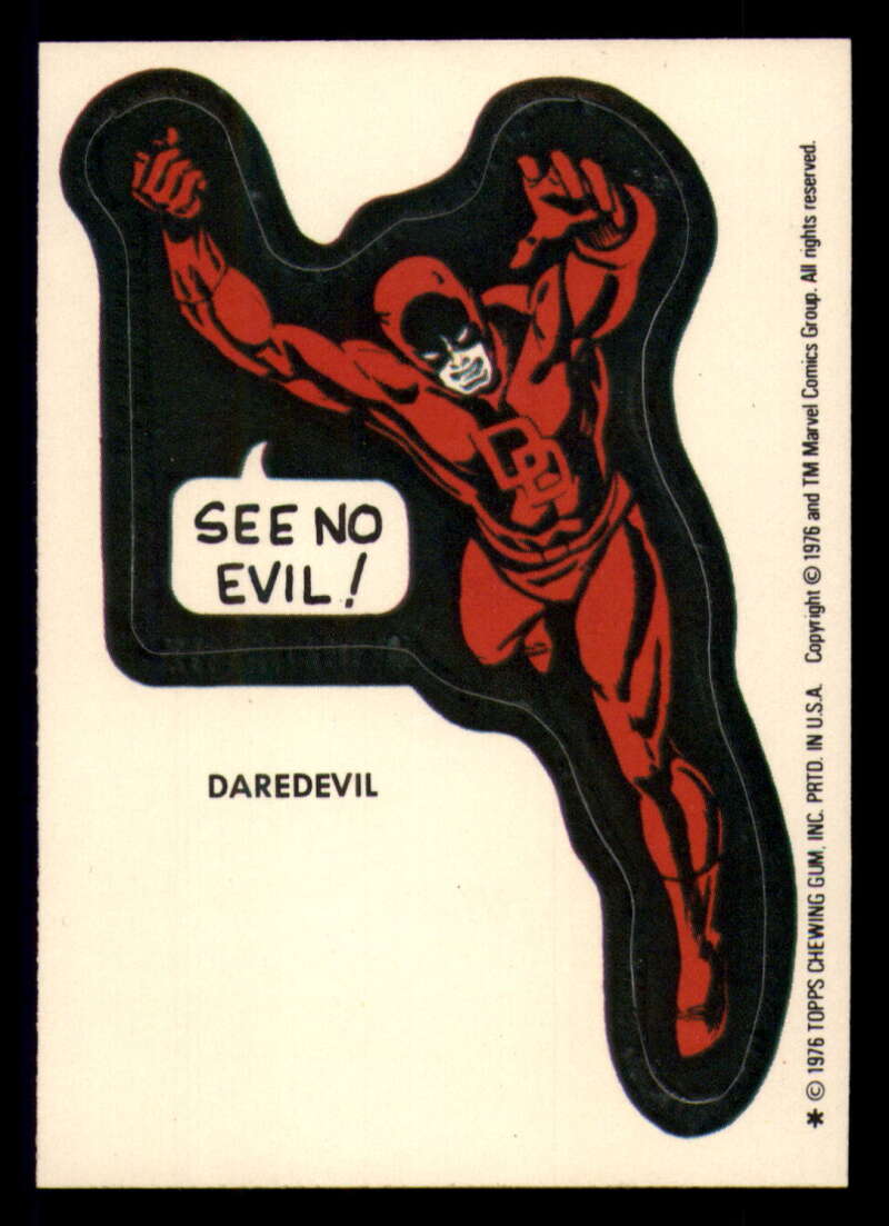 1976 Topps Marvel Super Heroes Stickers - Complete your set - Pick your card - Picture 20 of 117