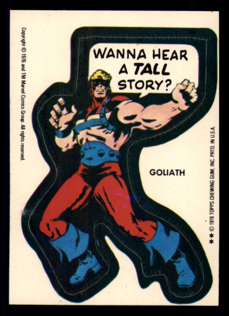 1976 Topps Marvel Super Heroes Stickers - Complete your set - Pick your card - Picture 40 of 117